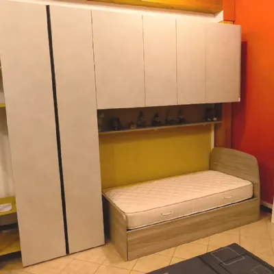 Cameretta in laminato materico�Cameretta room 172 Zg mobili scontata a PREZZI OUTLET