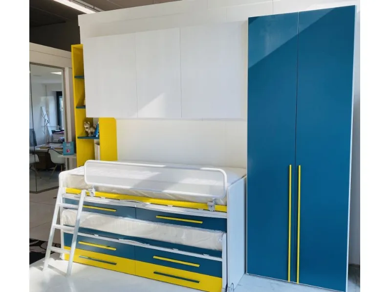 Cameretta in laminato matericoMoretti Moretti compact scontata a PREZZI OUTLET