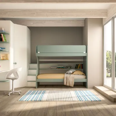 Cameretta Room164 Zg mobili con letto a castelloin offerta