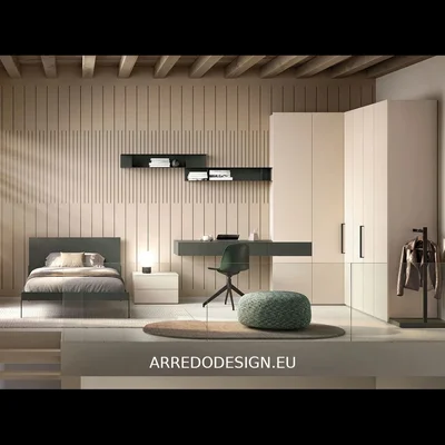 Cameretta S22 * Clever in laminato materico a prezzo Outlet