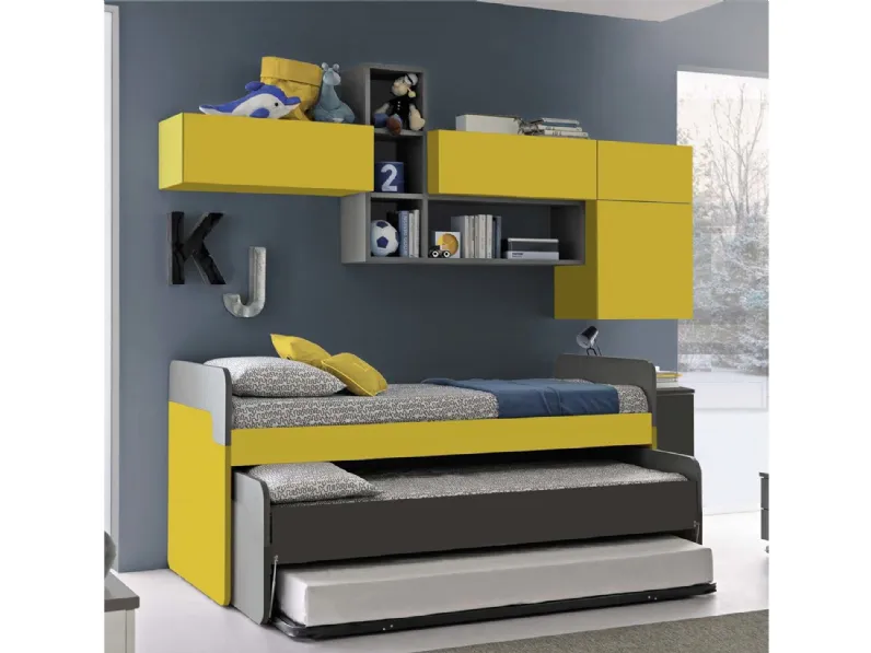 Cameretta in laminato opacoC133 Colombini casa scontata a PREZZI OUTLET