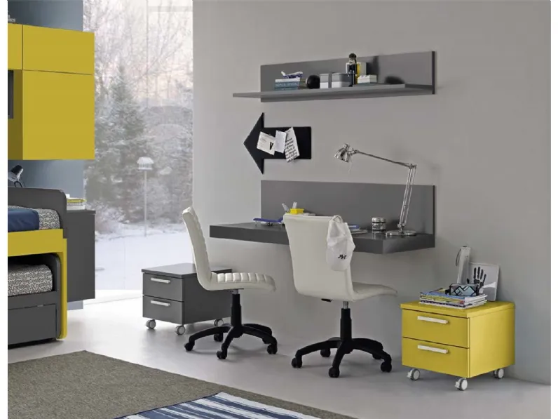 Cameretta in laminato opacoC133 Colombini casa scontata a PREZZI OUTLET