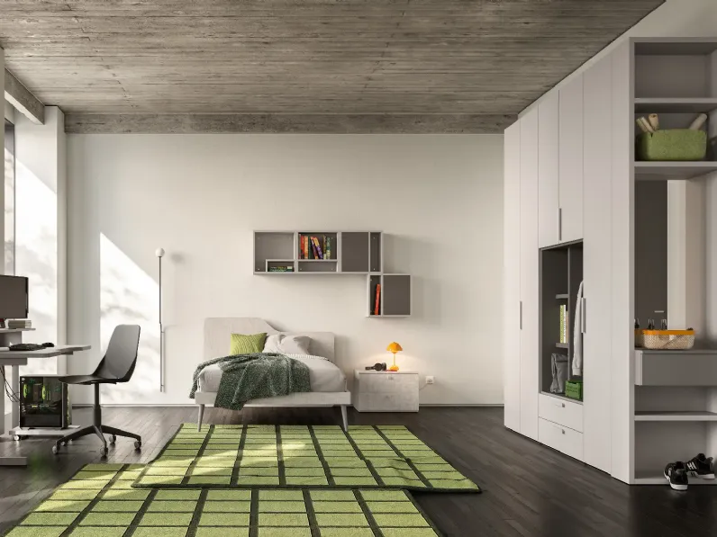 Cameretta Cameretta letto a terra 06 Mistral letti a terra in Offerta Outlet