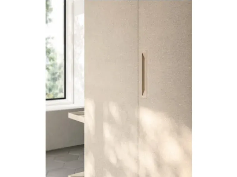 Cameretta letto a terra 21 Mistral in laminato opaco a prezzo Outlet
