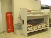 Cameretta Letto a soppalco Doimo cityline in laminato opaco a prezzo Outlet