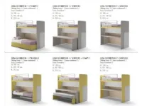 Cameretta Luna Doimo Cityline: laminato opaco, prezzo scontato!