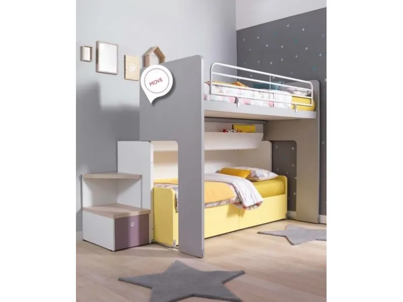 Cameretta Luna Doimo Cityline: laminato opaco, prezzo scontato!