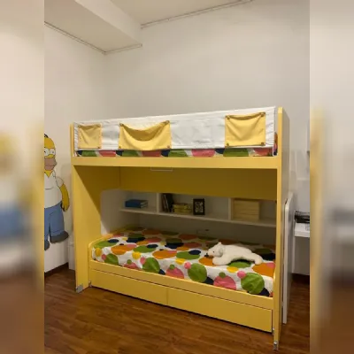 Cameretta Slide Zalf con letto a castelloin offerta