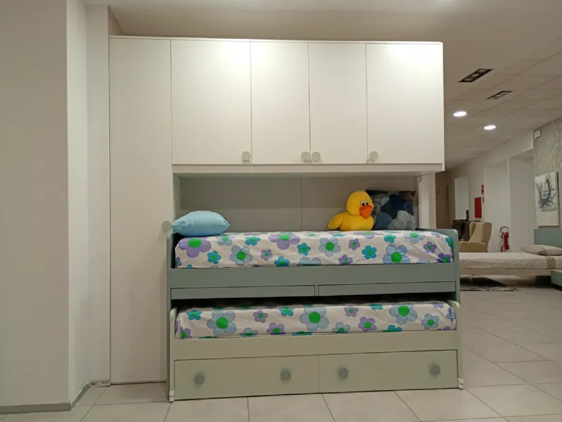 Cameretta Smart junior San martino mobili in laminato opaco a prezzo Outlet
