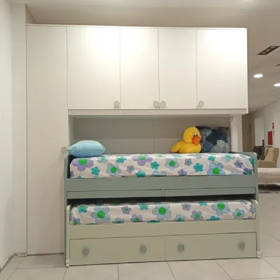 Cameretta Smart junior San martino mobili in laminato opaco a prezzo Outlet