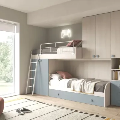 Cameretta Cameretta a soppalco Artigianale con letto a soppalco a prezzo scontato