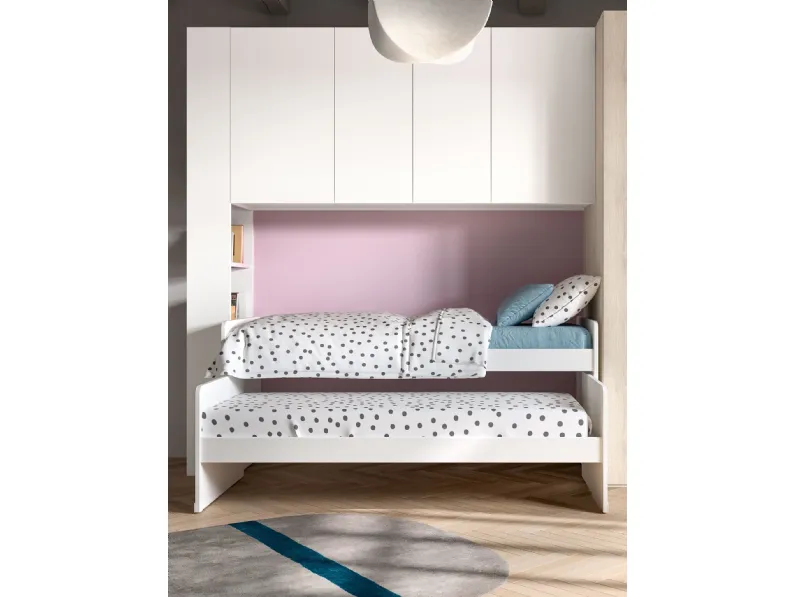 Cameretta Room145 Zg mobili in legno a prezzo Outlet