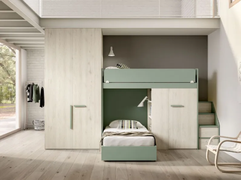 Cameretta Room172 Zg mobili in legno a prezzo Outlet