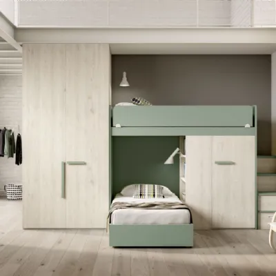 Cameretta Room172 Zg mobili in legno a prezzo Outlet