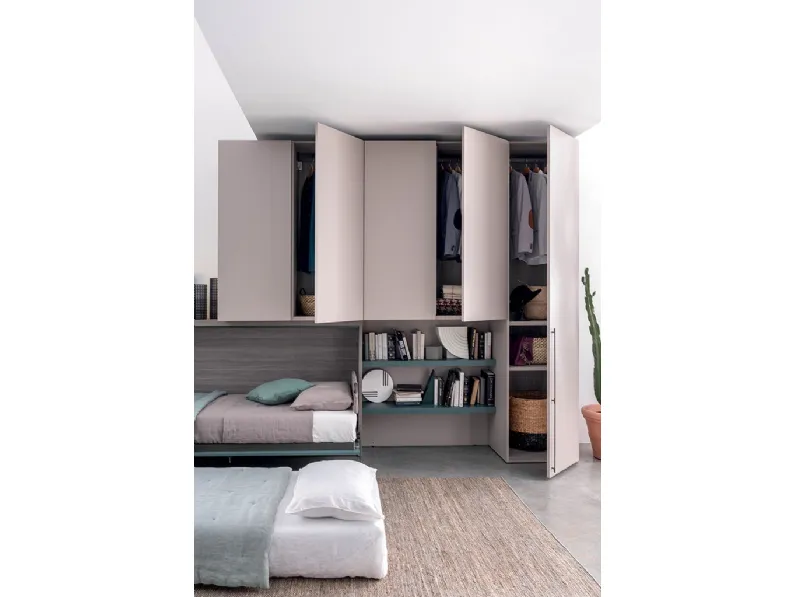 Cameretta In motion 20_09 Clever con letti a scomparsain offerta