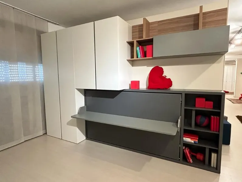 Cameretta Kali board 120 Clei con letti a scomparsa a prezzo Outlet