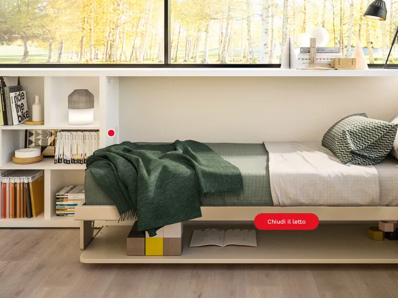 Cameretta Kali board Clei con letti a scomparsa scontata