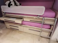 Cameretta Kids 1 Moretti compact con letto a terra in offerta