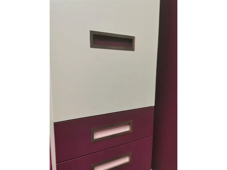 Cameretta Kids Moretti compact con letto a soppalco a prezzo Outlet