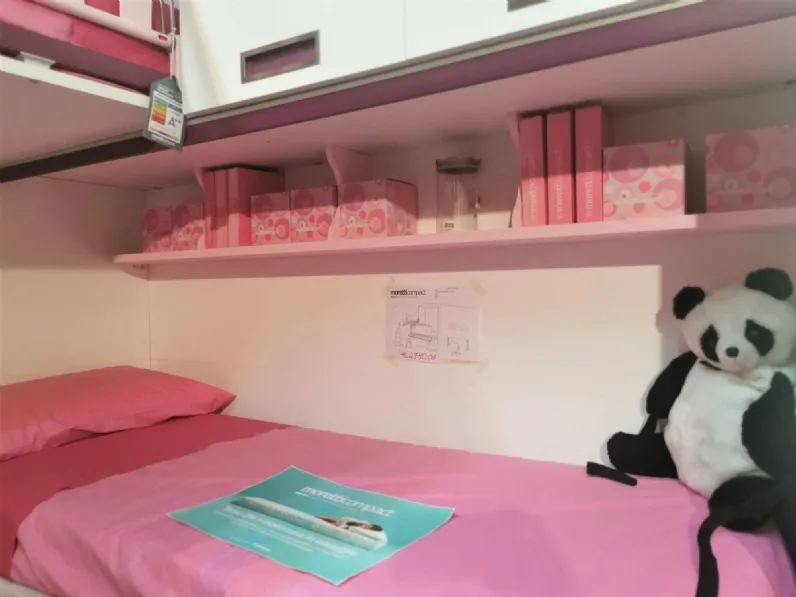 Cameretta Kids Moretti compact con letto a soppalco a prezzo Outlet