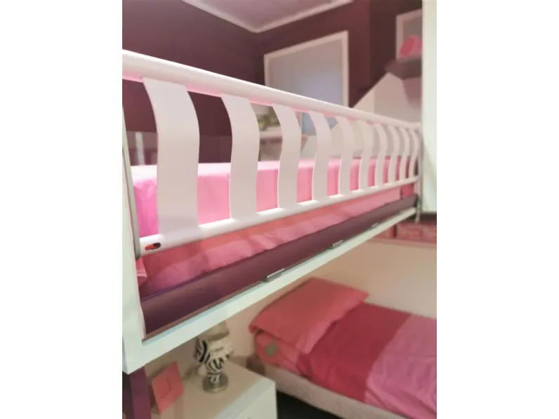 Cameretta Kids Moretti compact con letto a soppalco a prezzo Outlet