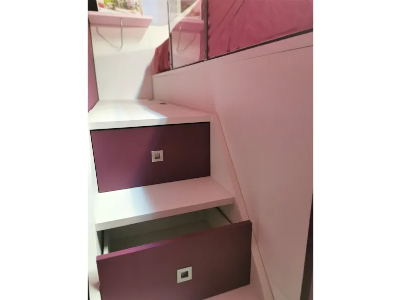 Cameretta Kids Moretti compact con letto a soppalco a prezzo Outlet