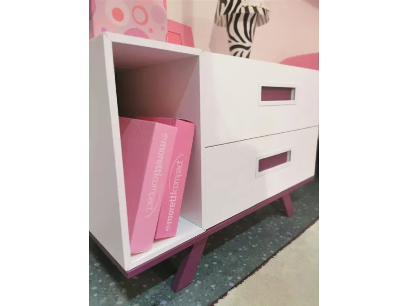 Cameretta Kids Moretti compact con letto a soppalco a prezzo Outlet