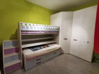 Cameretta Kids Moretti compact con letto a castello scorrevolein offerta