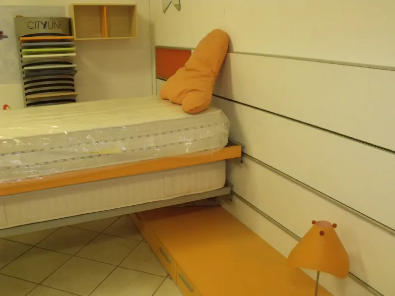 Cameretta Letti scorrevoli Doimo cityline in laminato opaco a prezzo scontato
