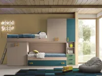 Cameretta Letto a soppalco mod.golf M.c.s. armadi con letto a soppalco a prezzo Outlet