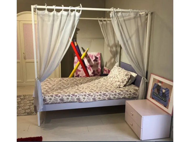 CAMERETTA Letto abaldacchino kap Battistella a PREZZI OUTLET