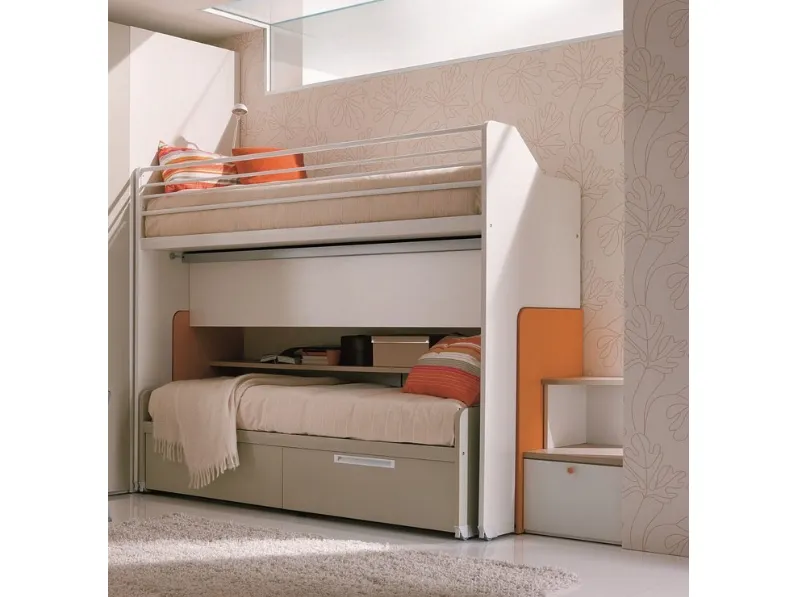 Cameretta Letto genius  Dielle con letto a castello scorrevolein offerta