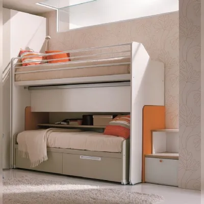 Cameretta Letto genius  Dielle con letto a castello scorrevolein offerta