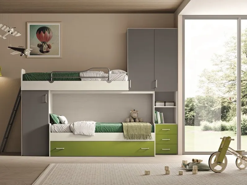 CAMERETTA M.c.s. armadi Letto-soppalco mod.one SCONTATA a PREZZI OUTLET