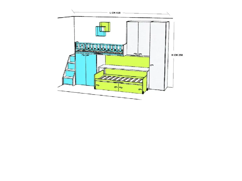 CAMERETTA Mc019 Moretti compact a PREZZI OUTLET