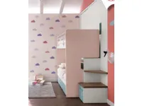 Cameretta Merlino Doimo cityline con letto a soppalco scorrevolein offerta