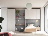 Cameretta Cameretta ponte 39 Mistral con letto a ponte a prezzo Outlet
