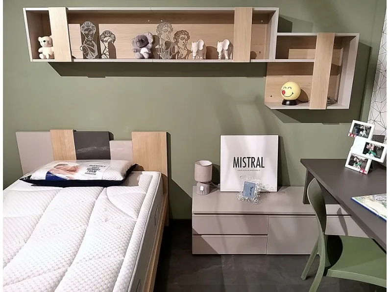 Cameretta Mistral letti a terra a prezzo Outlet