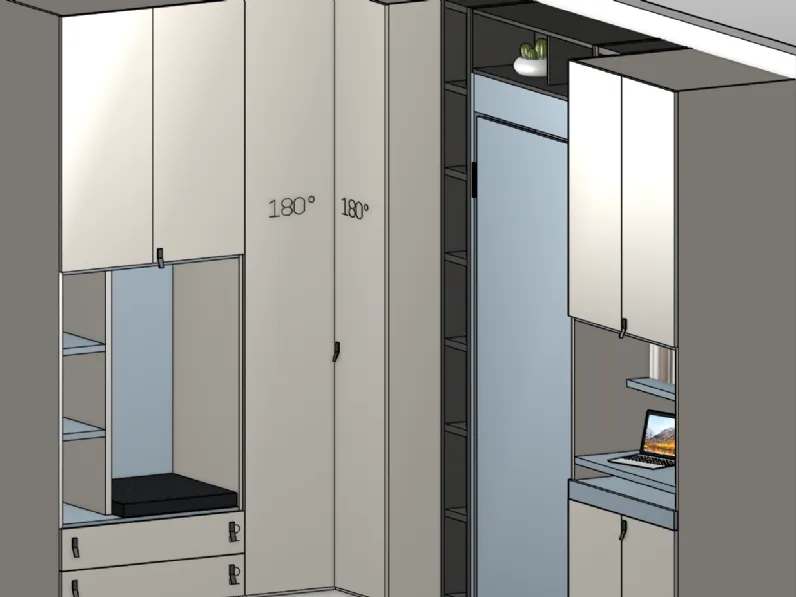 Cameretta in laminato opaco Salvaspazio Mistral scontata a PREZZI OUTLET