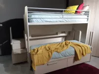 Cameretta Modello vip angolo Dielle con letto a castello scorrevole a prezzo Outlet