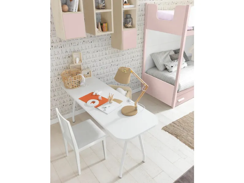 Cameretta Momenti 07 Febal in laminato opaco in Offerta Outlet