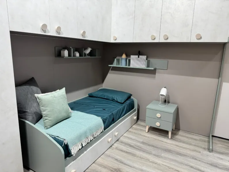 Cameretta Momenti febal casa  Febal in laminato opaco a prezzo Outlet