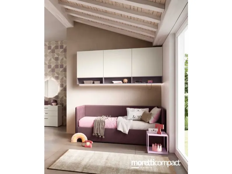 Cameretta Cameretta divano letto e box k106  Moretti compact camerette con uno sconto imbattibile