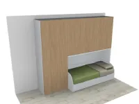 Cameretta Moretti compact Moretti compact con letto a ponte a prezzo Outlet