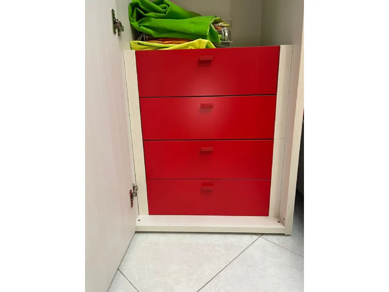 Cameretta in laccato opaco Moretti compact camerette scontata a PREZZI OUTLET