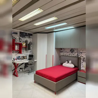 Cameretta in laccato opaco�Moretti Moretti compact camerette scontata a PREZZI OUTLET