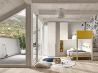 Cameretta Mottes mobili fantasy 24 Mottes selection con letto a soppalco a prezzo Outlet