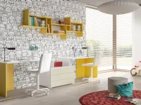 Cameretta Mottes mobili fantasy 29 Mottes selection con letto a soppalco in Offerta Outlet