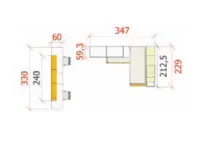 Cameretta Mottes mobili fantasy 29 Mottes selection con letto a soppalco in Offerta Outlet