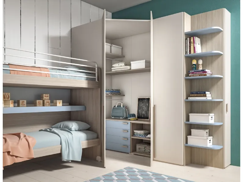 Progettista interni: Cameretta Mottes Mobili Fantasy 31. Offerta! Letto a castello.